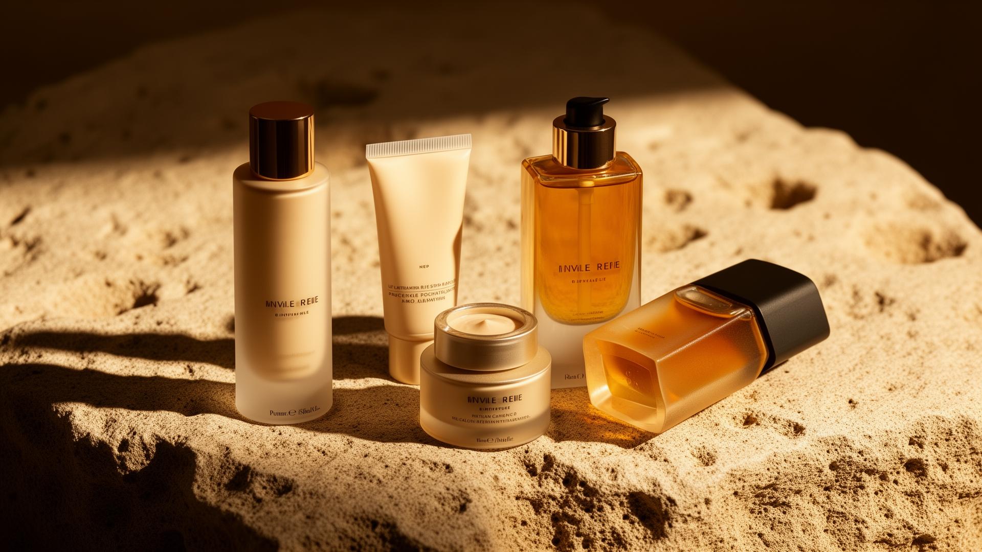Editorial still life of beauty products